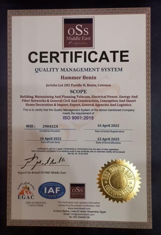 ISO Certification 3